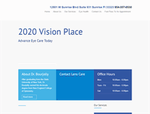 Tablet Screenshot of 2020visionplace.com
